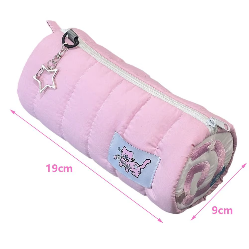 INS – sac à stylos rose de grande capacité