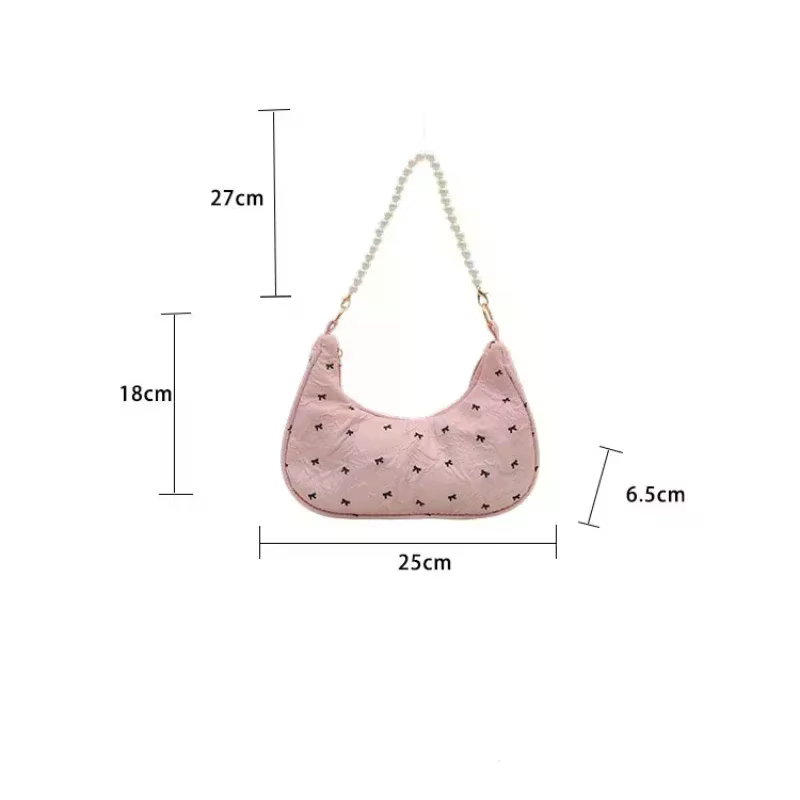 Sac à main plissé à nœud pour femme