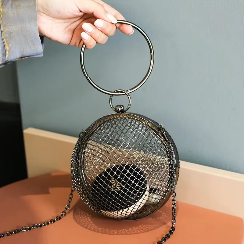 Sac à main en métal pour femme